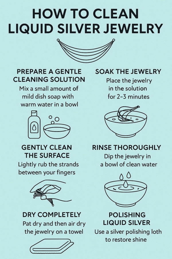 Cleaning Liquid Silver Infographic
