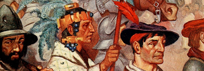 Conquistadors in Tenochtitlan