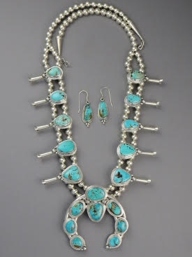 Contemporary Turquoise Necklace Set