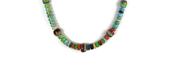 Native American heishi necklace